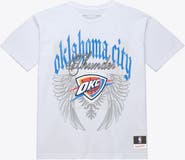 Mitchell & Ness Men's Mitchell & Ness White Oklahoma City Thunder Old English Classic T-Shirt