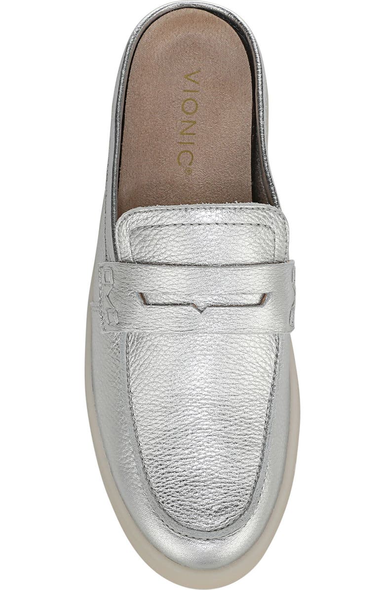 Vionic Uptown Penny Loafer Mule, Alternate, color, Silver