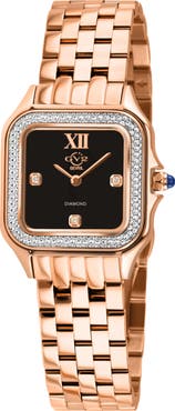 GEVRIL Milan Diamond Dial Bracelet Watch, 27.5mm - 0.015ct.