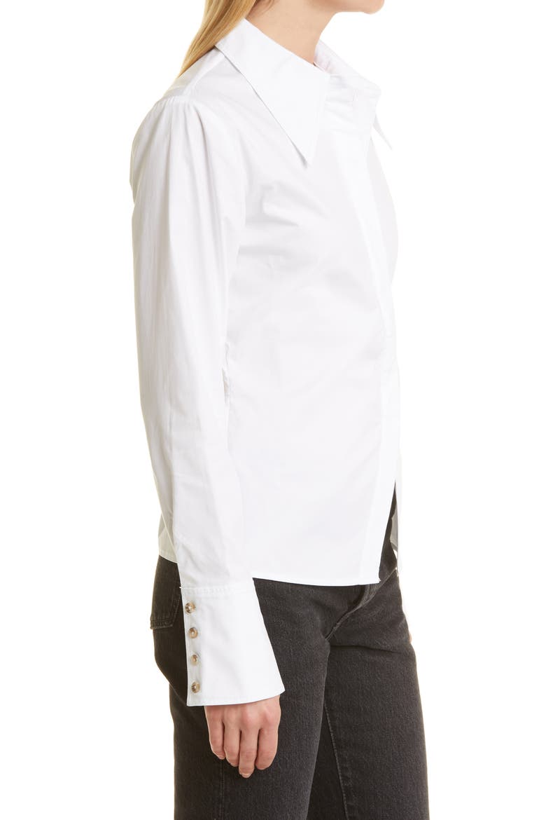 ANNIE BING Women's Tiffany Button-Up Shirt, Alternate, color, WHITE