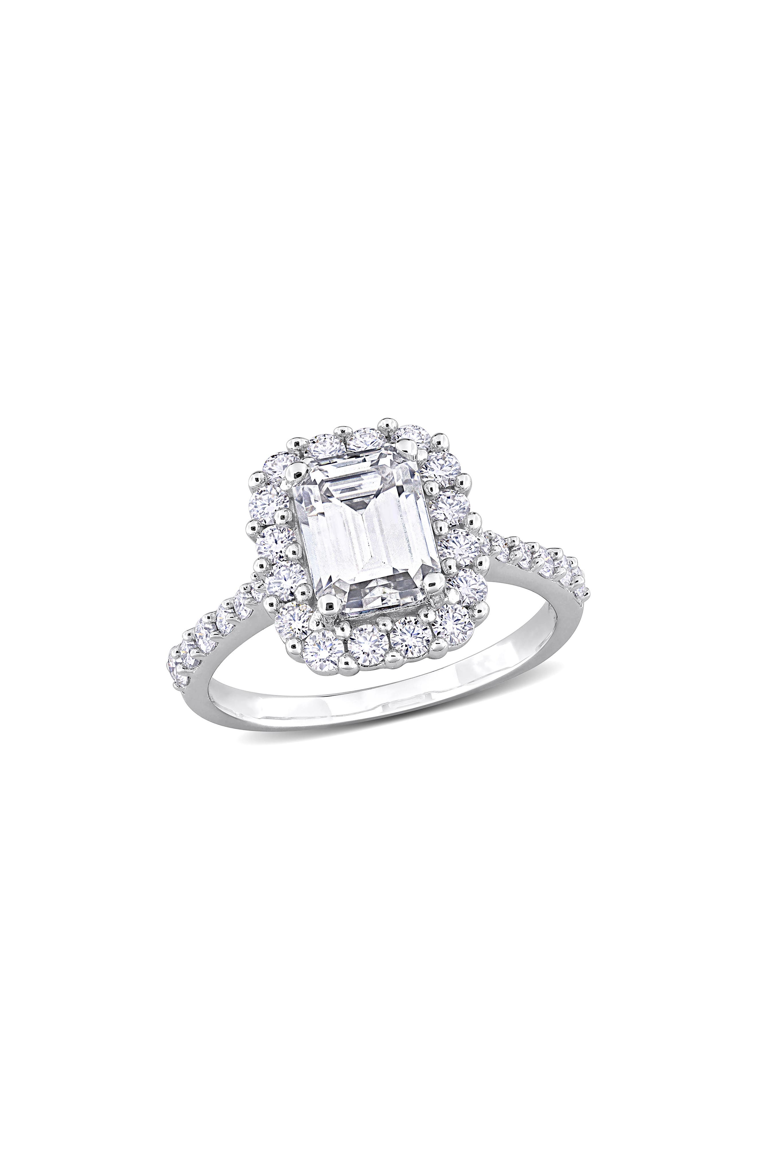DELMAR Octagon Moissanite Ring