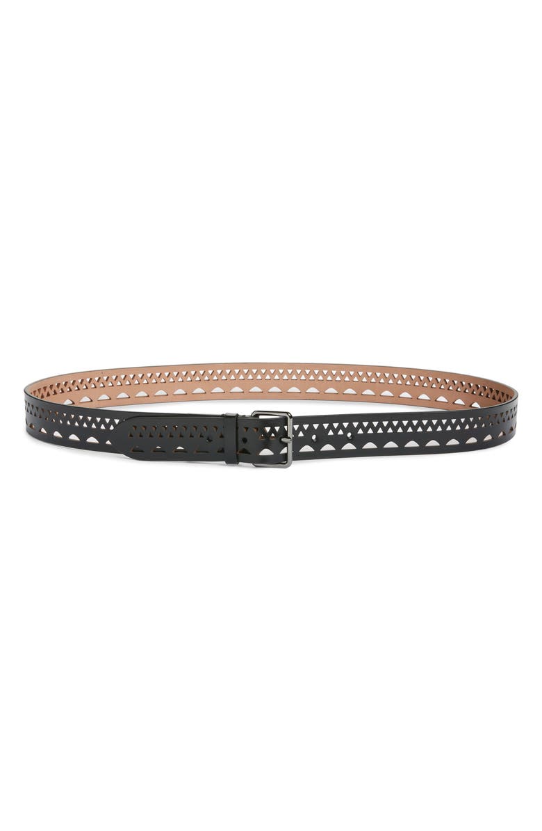 Alaïa Vienne Leather Belt, Main, color, 