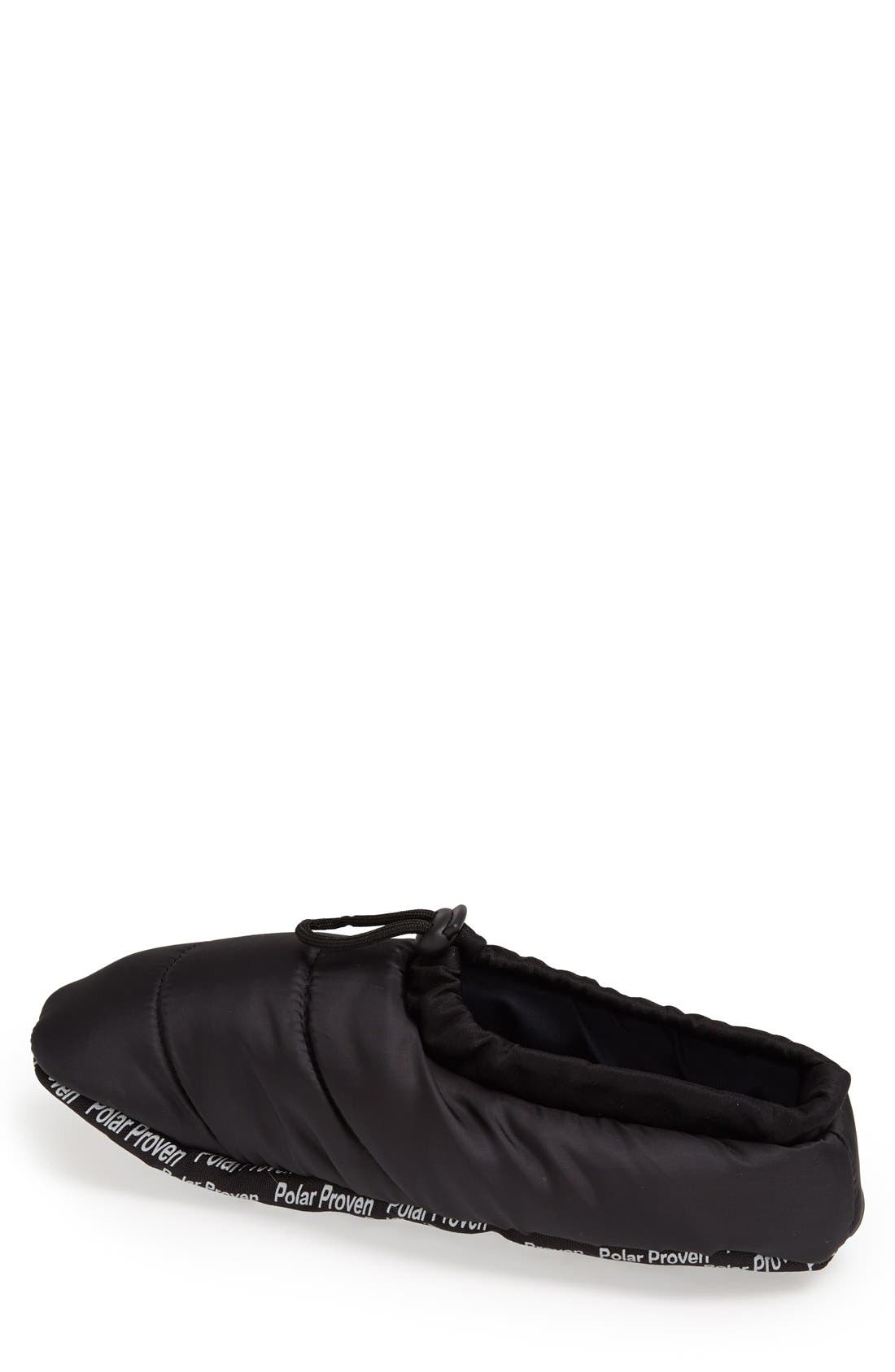 Gender Inclusive Nylon Slipper, Alternate, color, BLACK