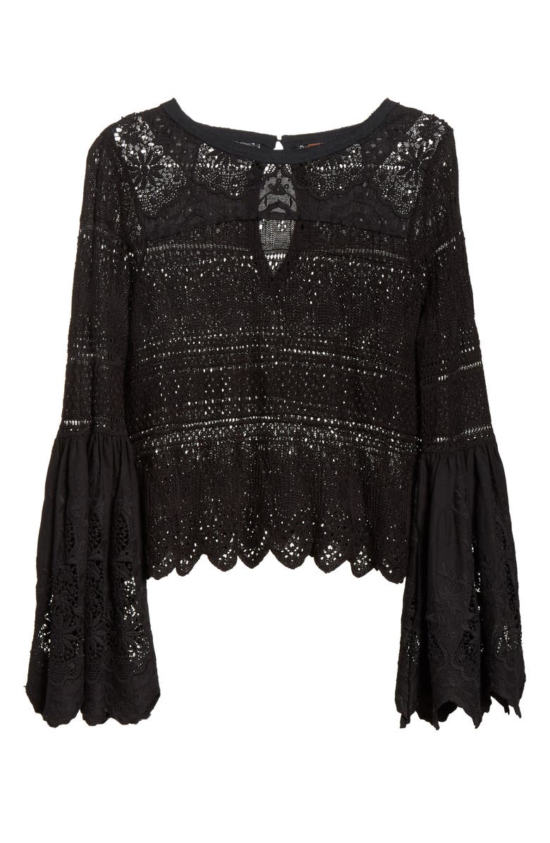 Free People Once Upon a Time Lace Top, Alternate, color, 
