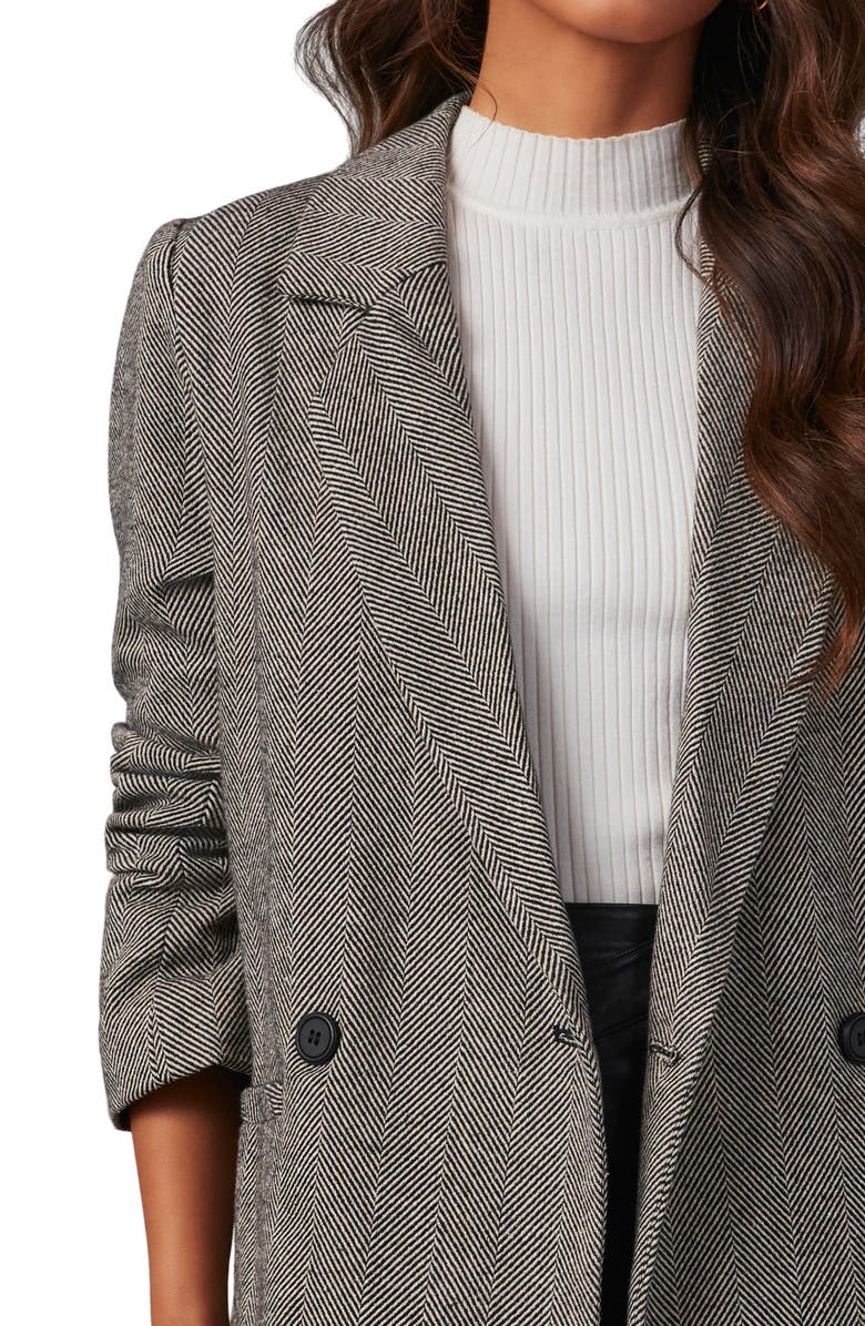 VICI Collection Downtown Oversize Herringbone Blazer, Alternate, color,