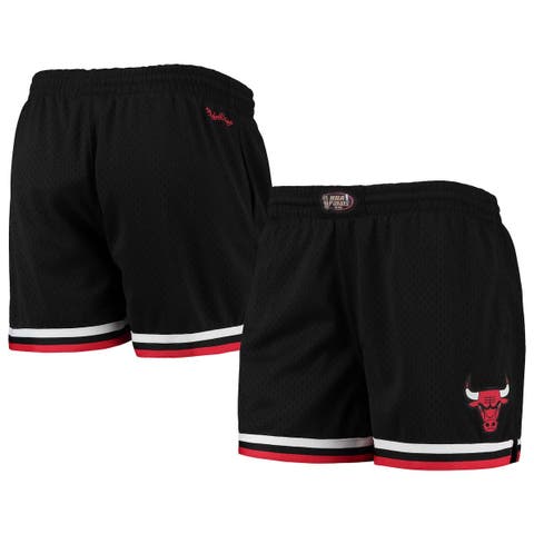 Women's Mitchell & Ness Black Chicago Bulls Hardwood Classics 1996 NBA Finals Jump Shot Shorts