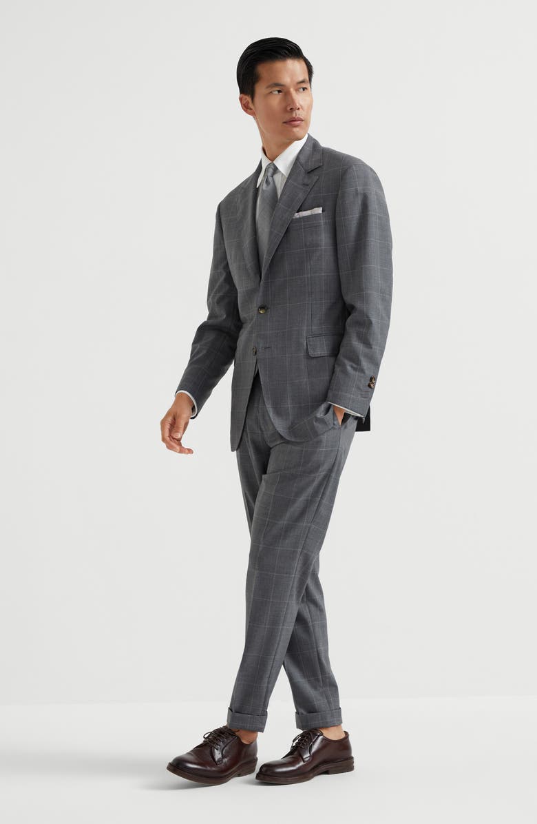 Brunello Cucinelli Formal fit trousers, Alternate, color, 