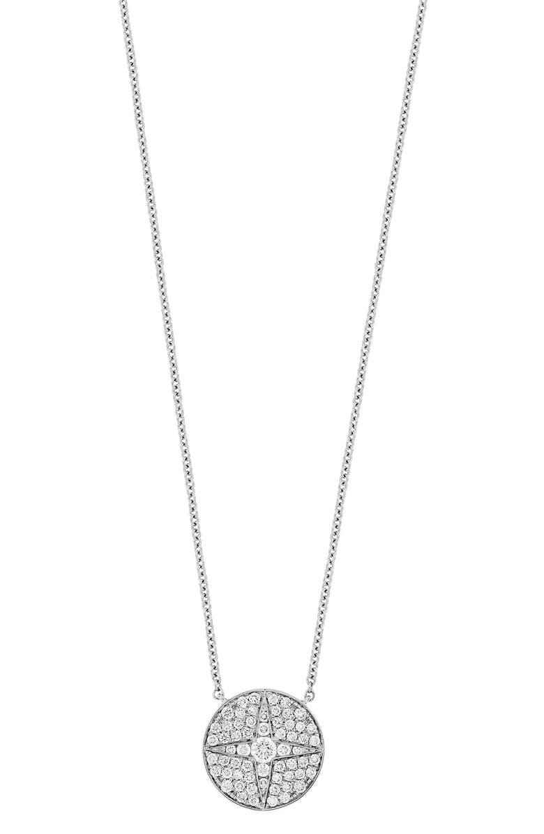 Bony Levy Diamond Pendant Necklace, Main, color, 18Kw