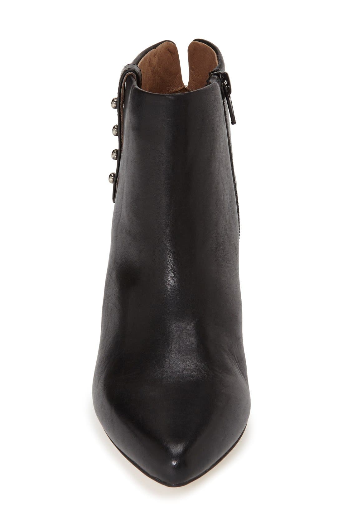 'Englewood' Pointy Toe Bootie, Alternate, color, BLACK