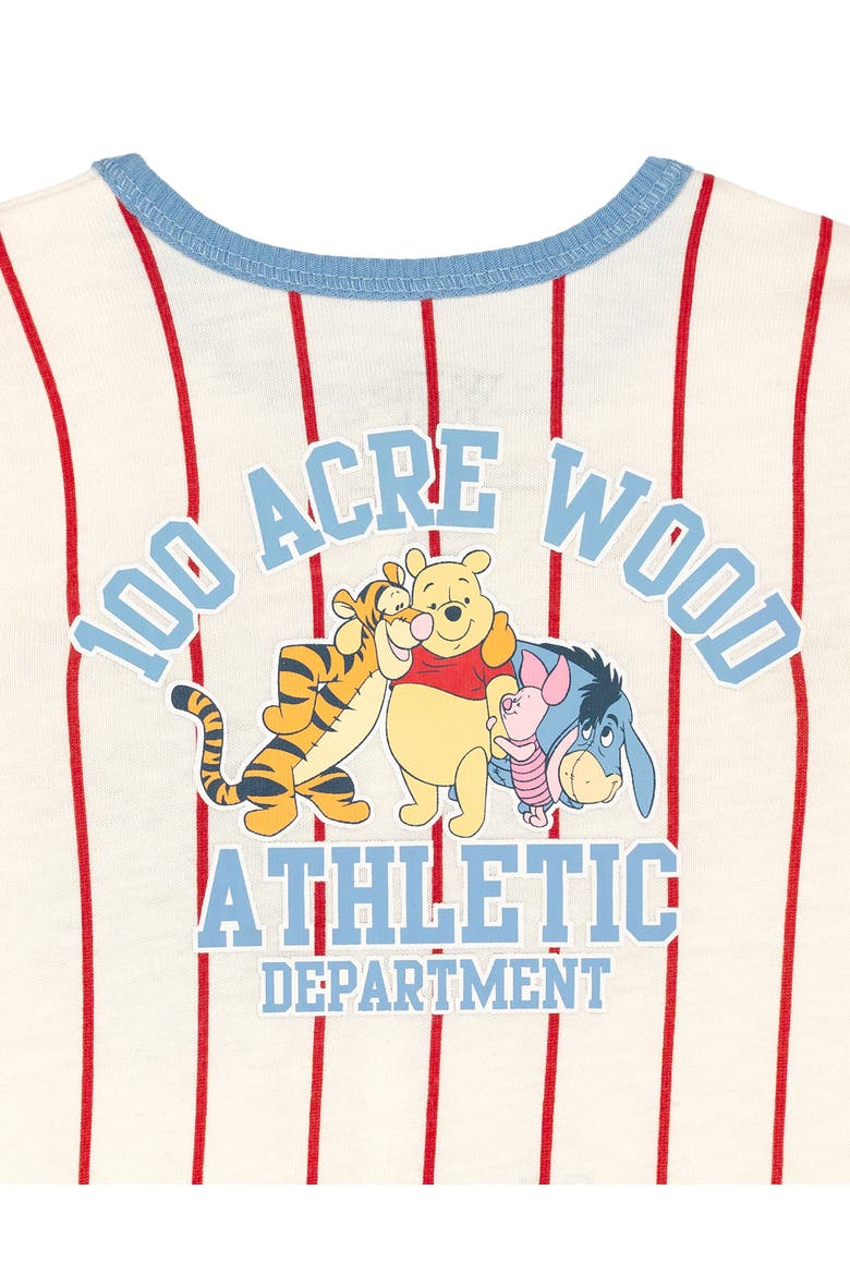 Winnie the Pooh Athletic One Piece Romper, Alternate, color, Light Blue Pooh