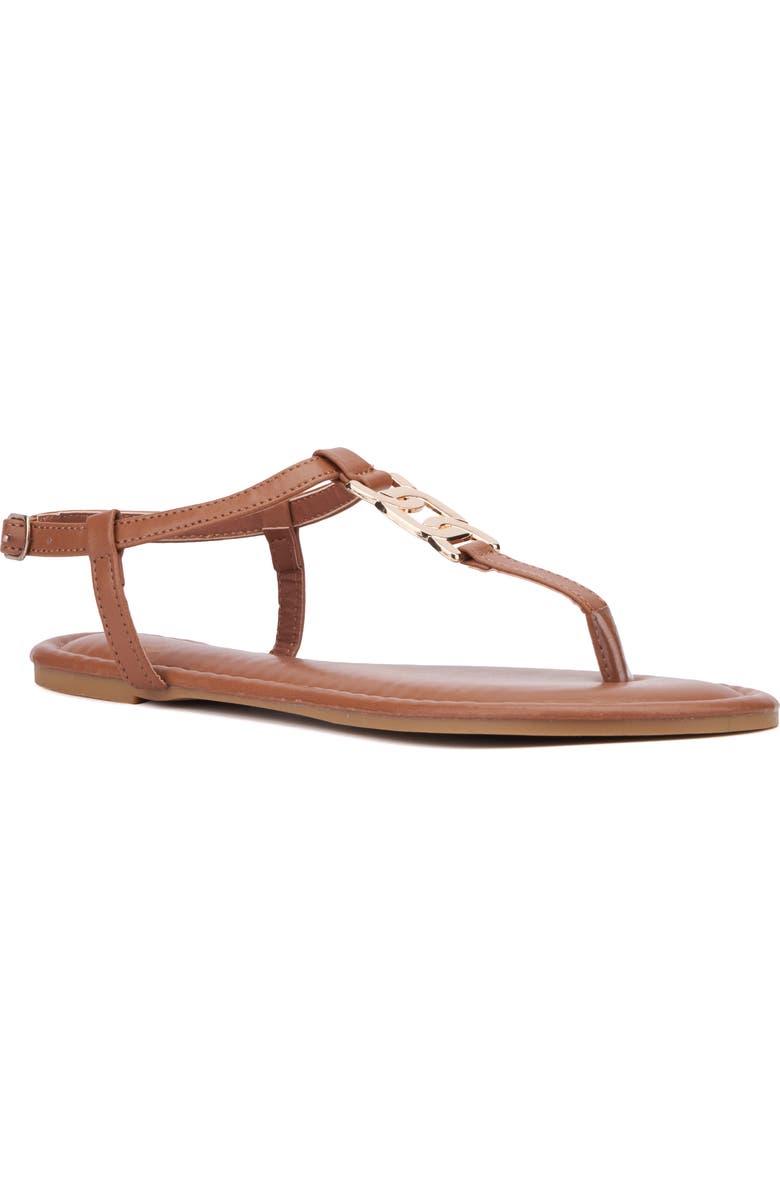 NEW YORK AND COMPANY Kaia T-Strap Sandal, Main, color,
