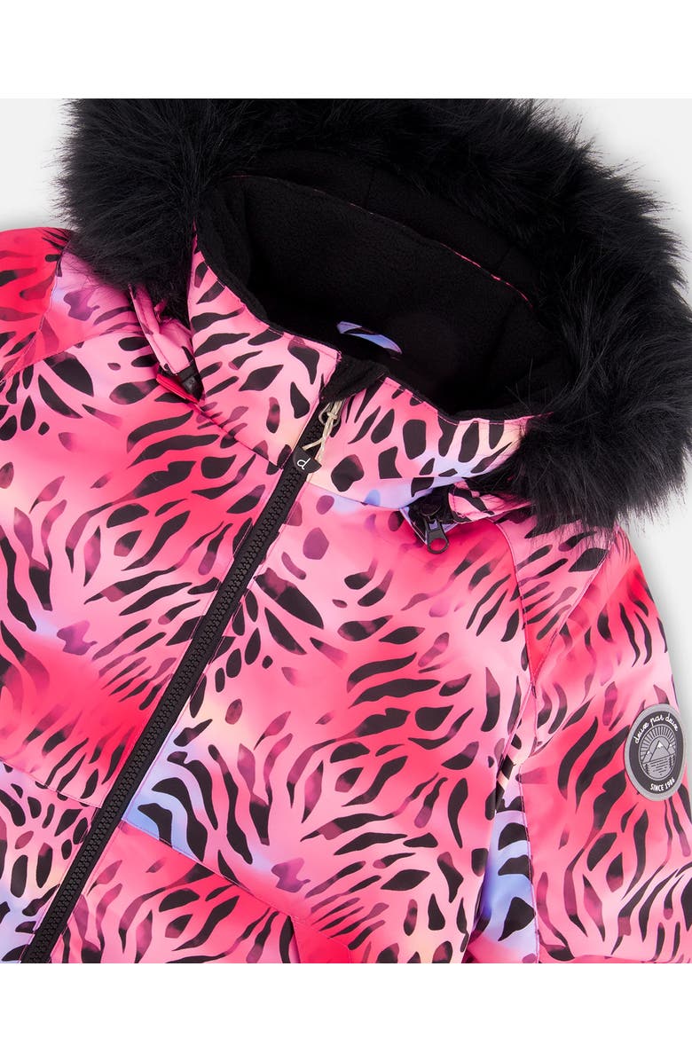 Deux par Deux Girl Two-Piece Play Snowsuit with Jacket and Solid Pant, Alternate, color, Black