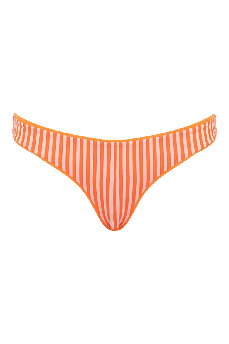 Neon Orange Flirt Reversible Bikini Bottoms, Alternate, color, BRIGHT ORANGE