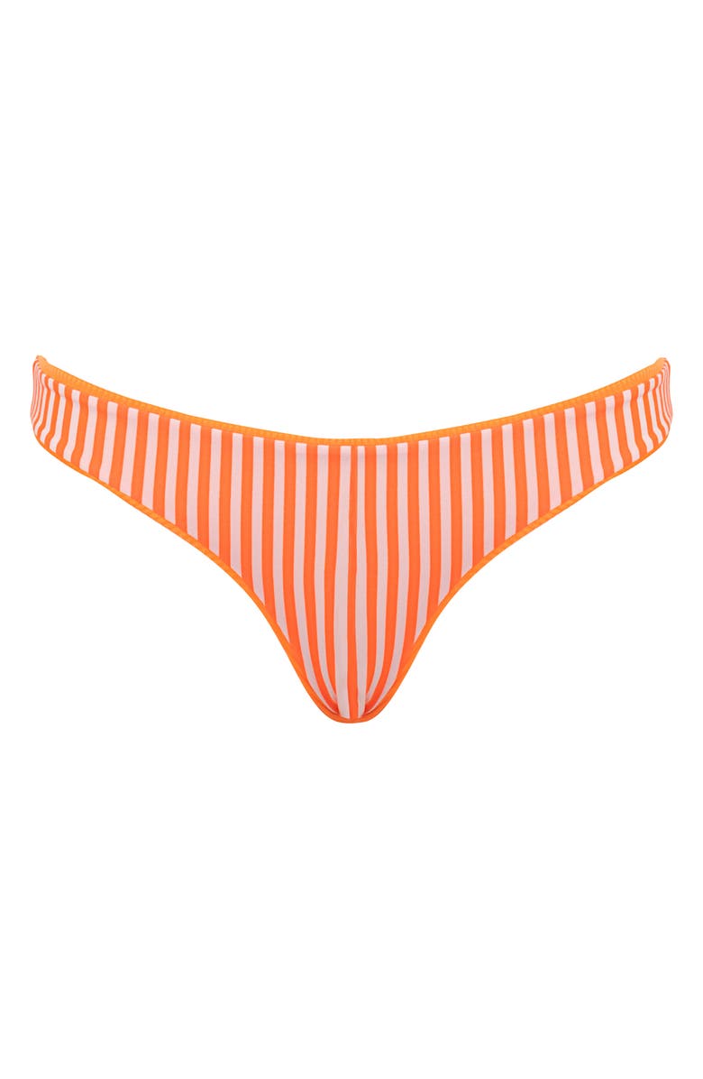 Maaji Neon Orange Flirt Reversible Bikini Bottoms, Alternate, color, Bright Orange