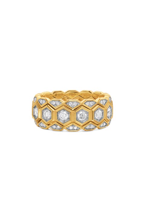 Men's Hex Stack Ring