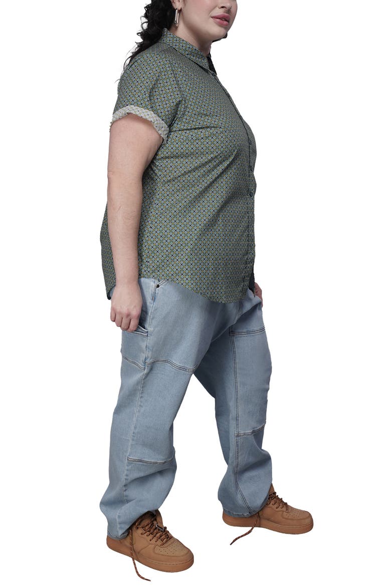 The Essential Oxford Button Up, Alternate, color, MOSAIC DARK TEAL
