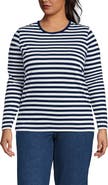 Lands' End Supima Cotton Long Sleeve Crewneck T-Shirt