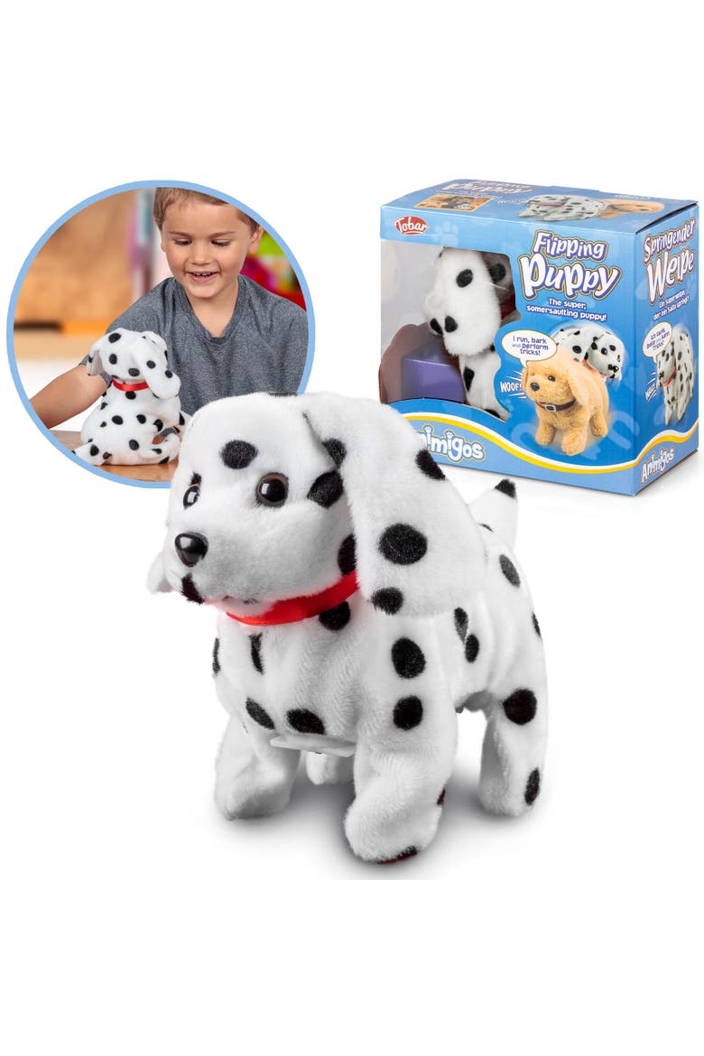 Animigos Flipping Dalmatian Puppy Interactive Toy, Alternate, color, Multicolored