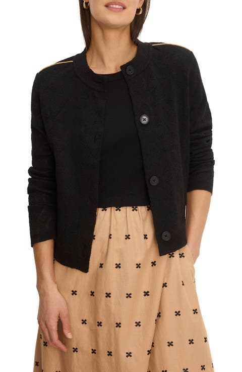 Piped Knit Statement Jacket