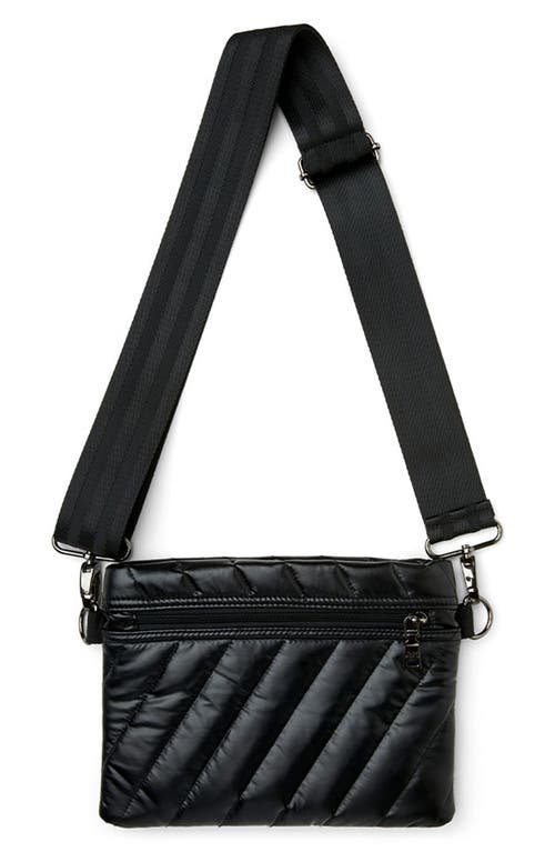 Think Royln Diagonal Bum Bag 2.0 In Pearl Black