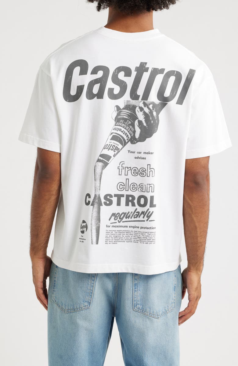 ID Supply Co Castrol Racing Graphic T-Shirt, Alternate, color, White