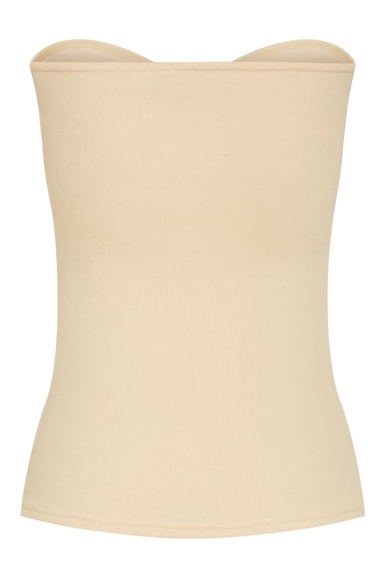 Asher Strapless Rib Top, Alternate, color, CREAM
