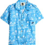 Boardies Kids' Yucatán Print Short Sleeve Button-Up Shirt