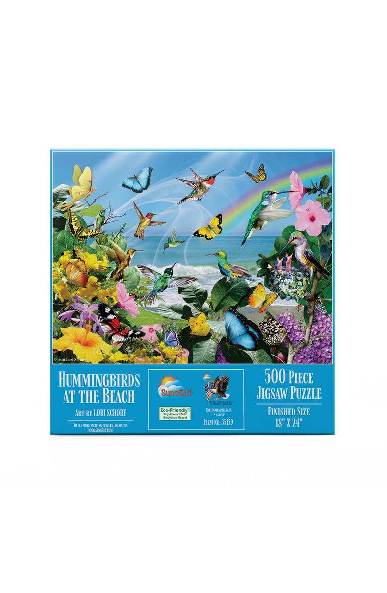 Sunsout Hummingbirds at the Beach 500 piece Jigsaw Puzzle for Adults, Alternate, color, Multicolor