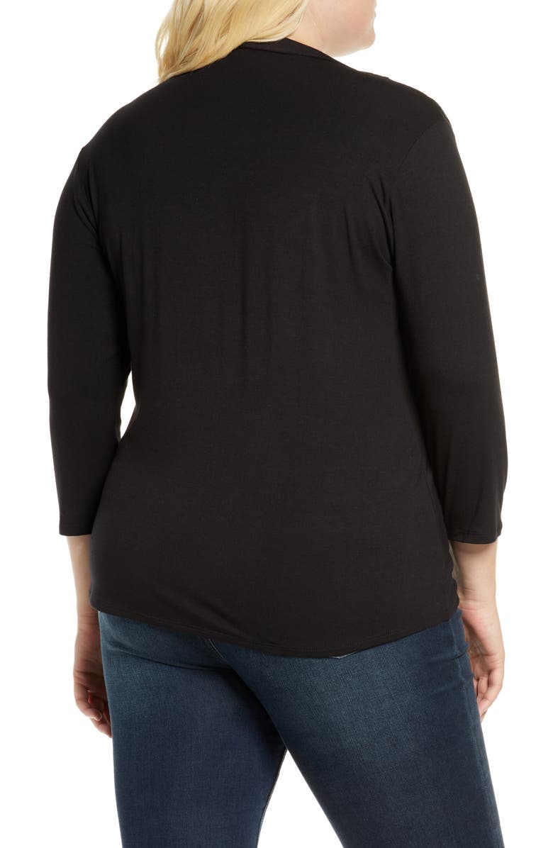 Loveappella Drape Front Top, Alternate, color,