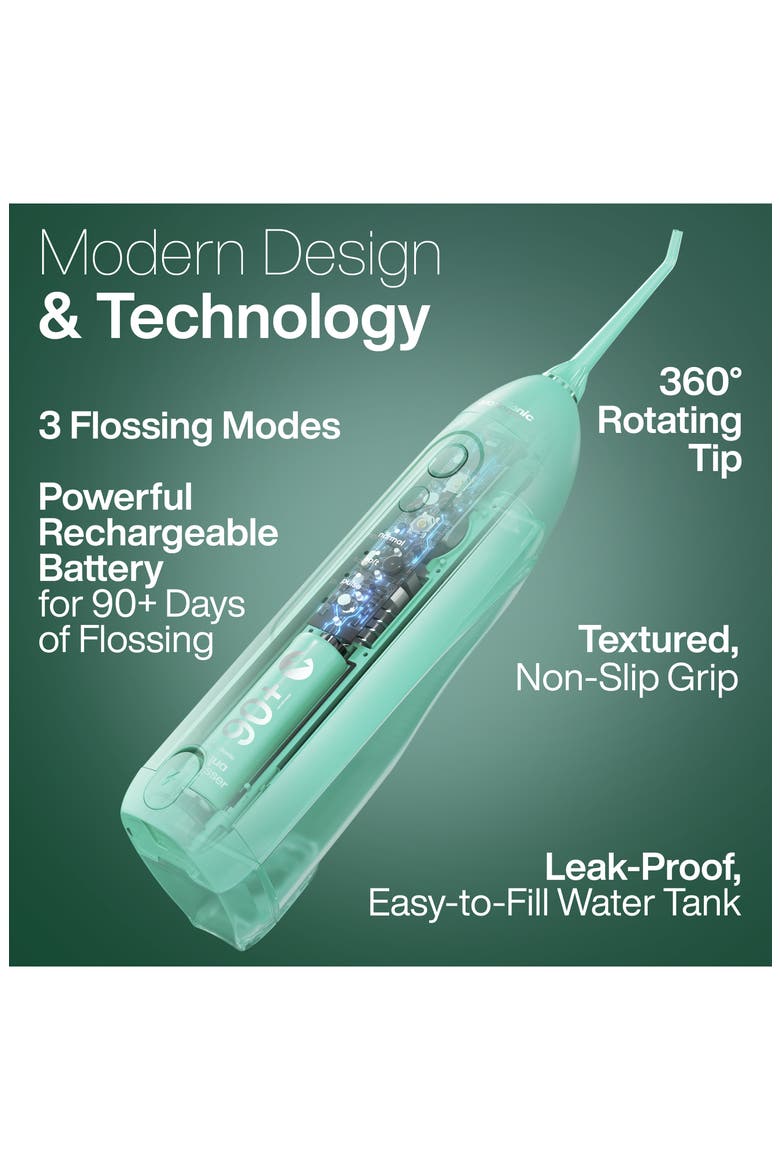 Icon Electric Rechargeable Water Flosser, Alternate, color, MINT