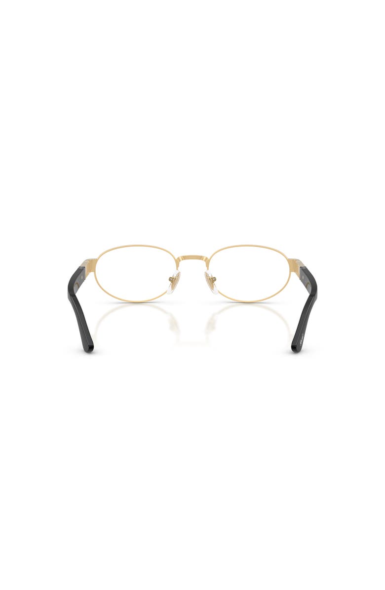 Persol 52mm Oval optical glasses, Alternate, color, Gold