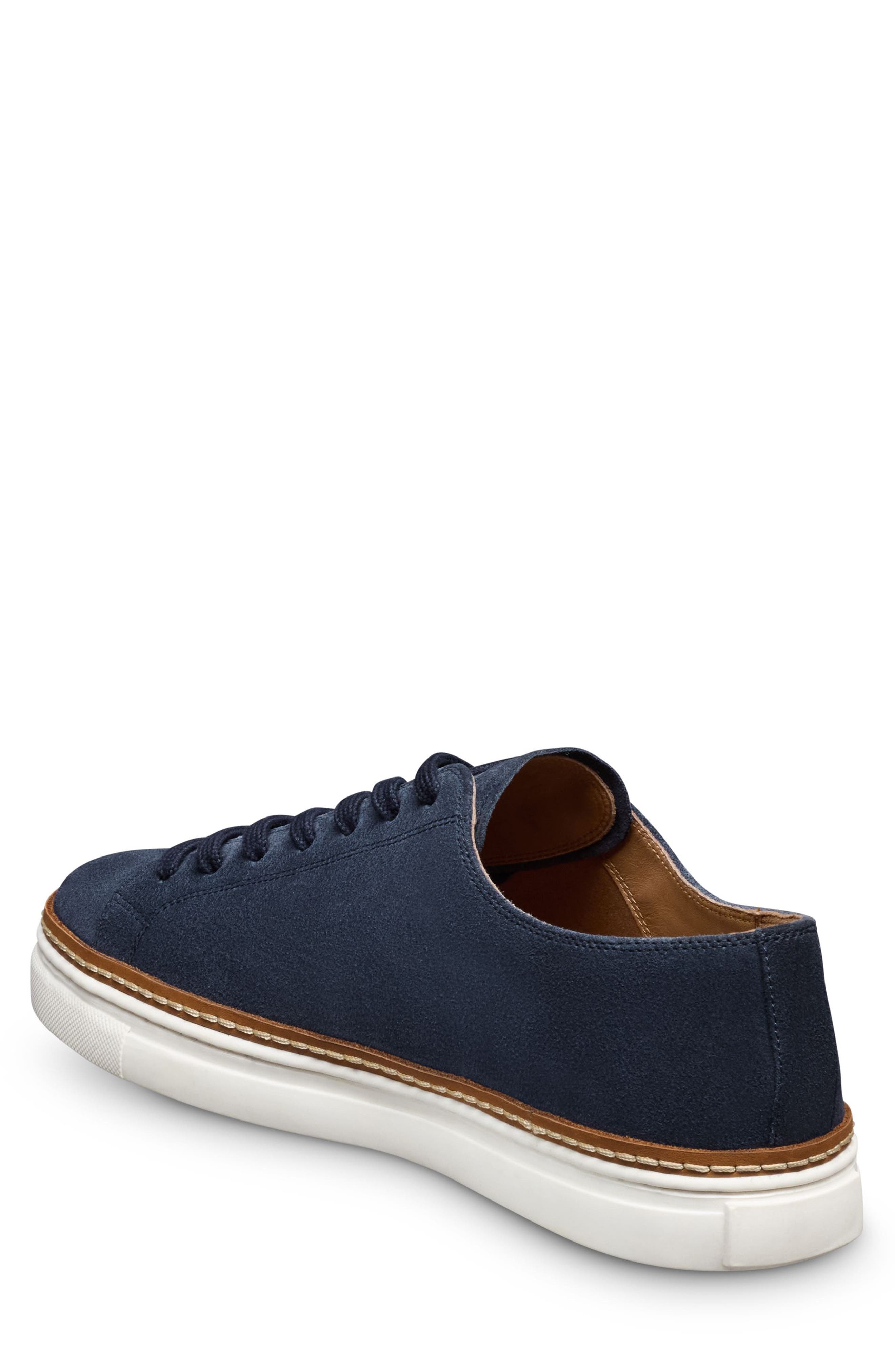 Allen Edmonds Percy Low Top Sneaker, Alternate, color, Navy
