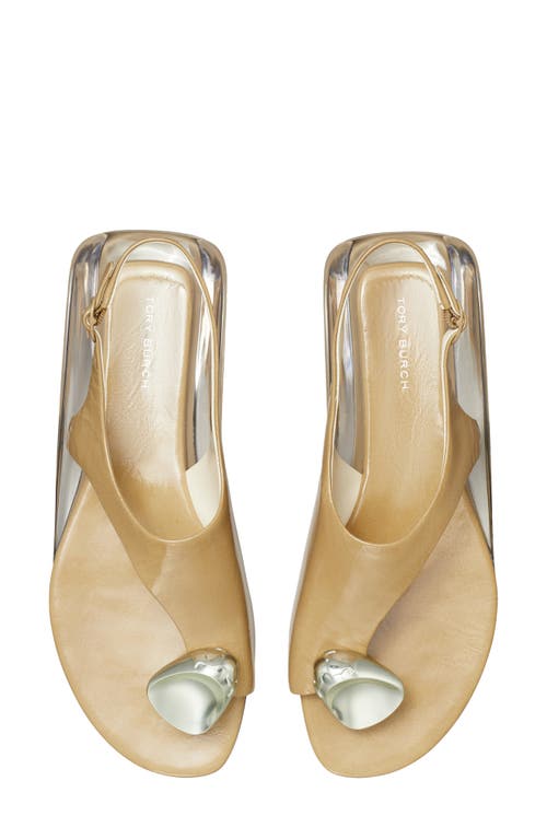 Tory Burch Patos Slingback Open-toe Sandals In Brown
