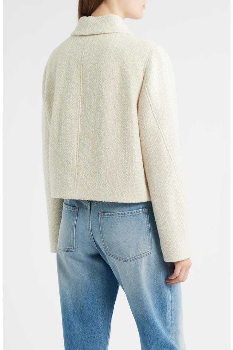 Cafiore Textured Wool Blend Jacket, Alternate, color, SOFT CREAM
