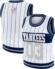 WEAR by Erin Andrews Women's WEAR by Erin Andrews  White New York Yankees Sporty Tank Top