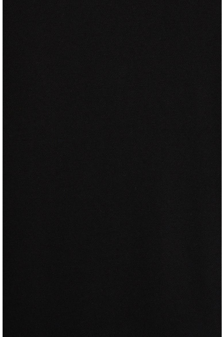 Logo Tape Cotton Zip Hoodie, Alternate, color, BLACK