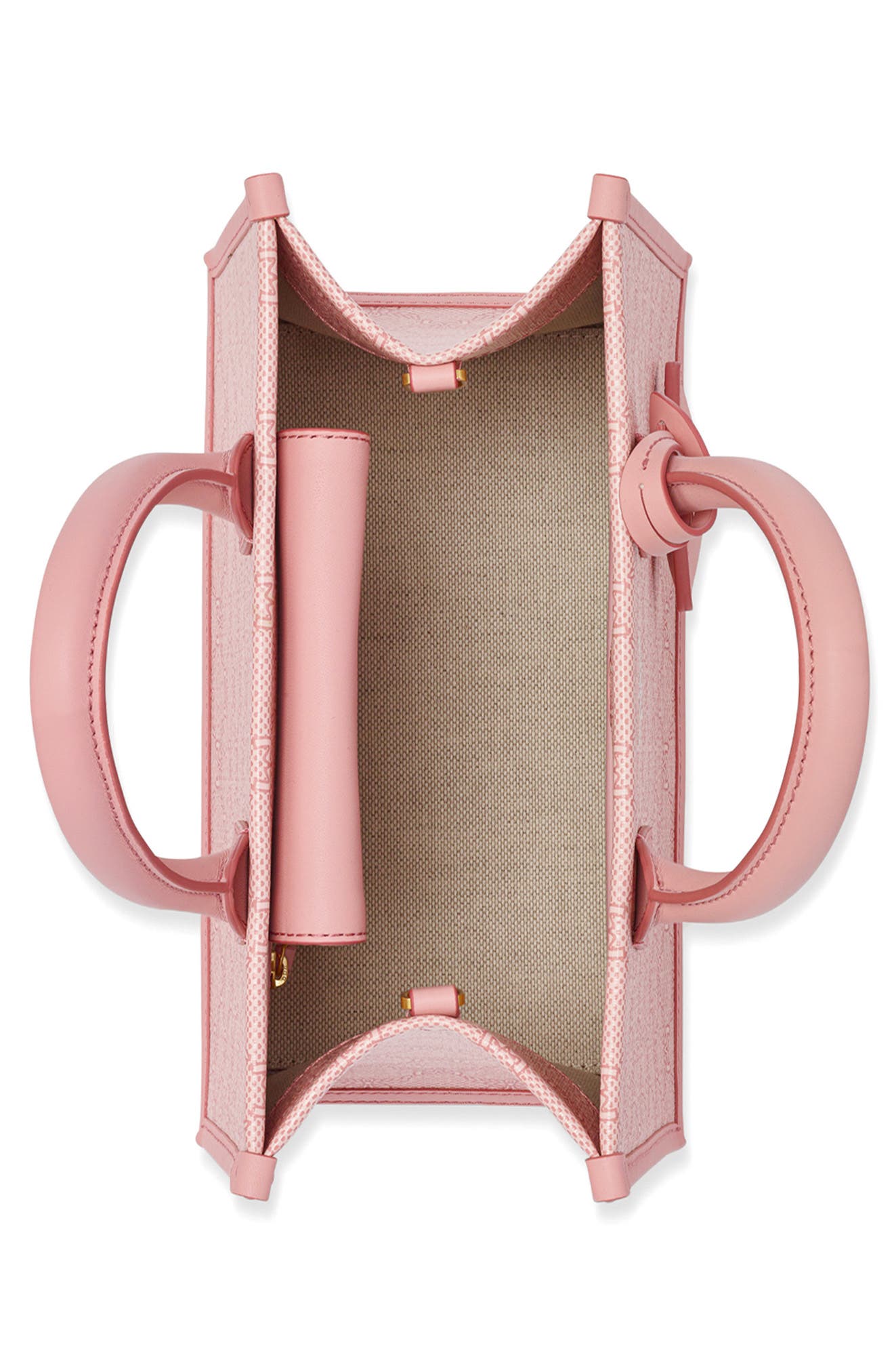 Lauretos Coated Canvas Tote, Alternate, color, SILVER PINK
