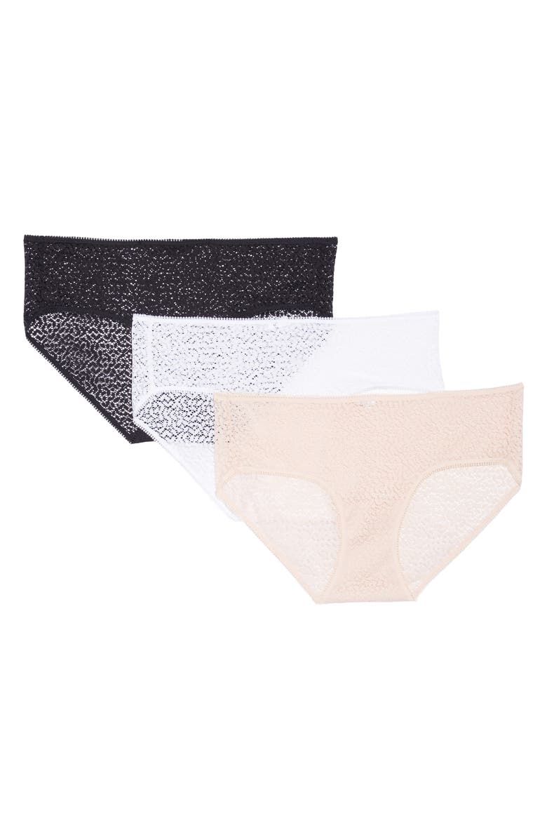 DKNY Modern Lace 3-Pack Hipster Briefs, Main, color, 