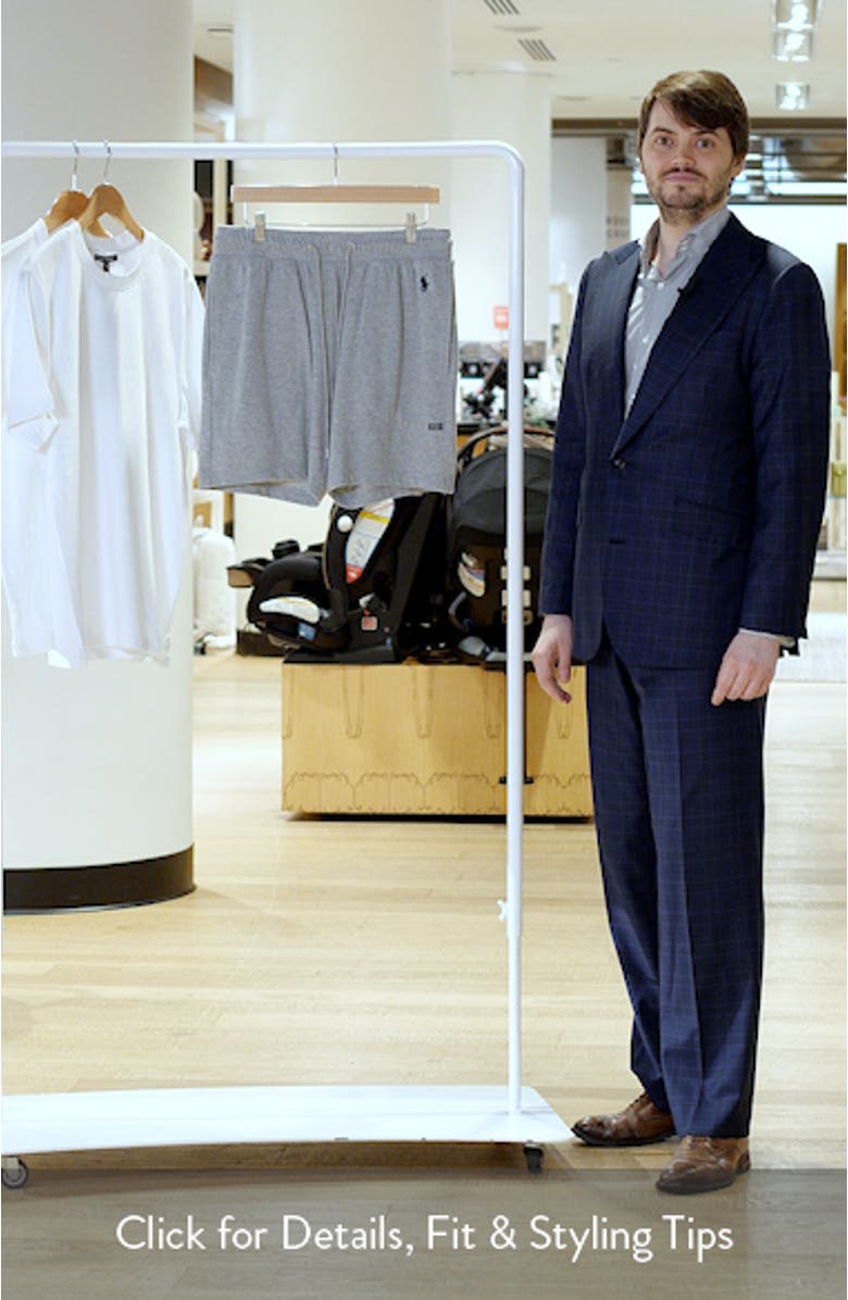 Featherweight 6-Inch Cotton Blend Piqué Pajama Shorts, sales video thumbnail