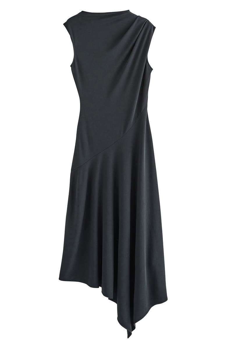 NEXT Asymmetric Sleeveless Dress, Alternate, color, Black