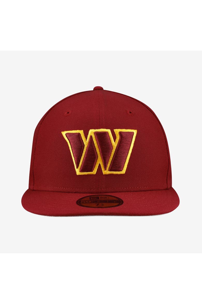 Men's New Era Burgundy Washington Commanders 59FIFTY Fitted Hat, Alternate, color, Burgundy