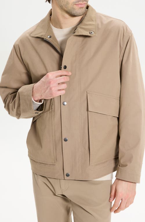 Theory Peach Cotton Blend Utility Jacket In Neutral