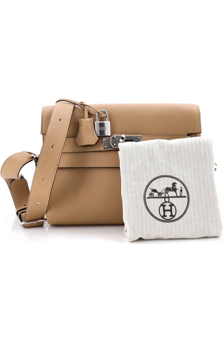 Pre-Owned Hermes Kelly Messenger Bag Togo PM, Alternate, color, Poussiere