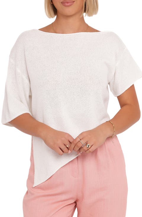 Ardena One Shoulder Bouclé Knit Top