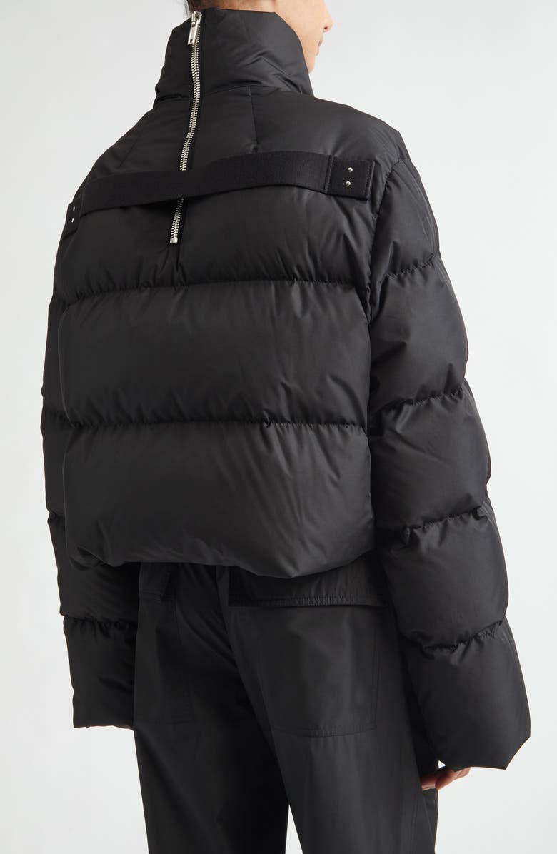 Moncler x Rick Owens Cyclopic Crop Down Puffer Jacket, Alternate, color, Black