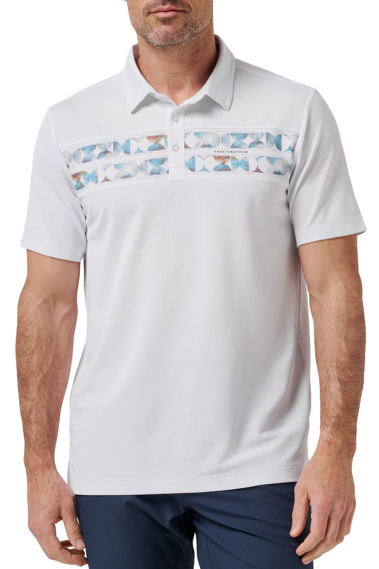 Good Good Chest Stripe Polo, Main, color, WHITE