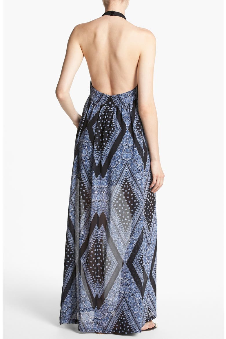 Maxi Dress, Alternate, color, BLACK SCARF PRINT