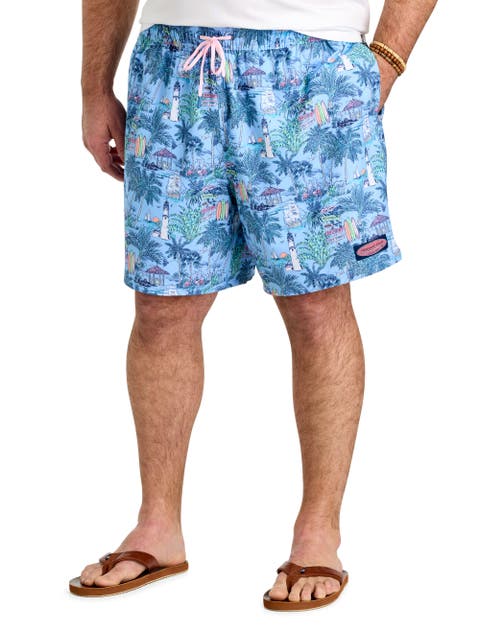 Big & Tall Scenic Chappy Swim Trunks