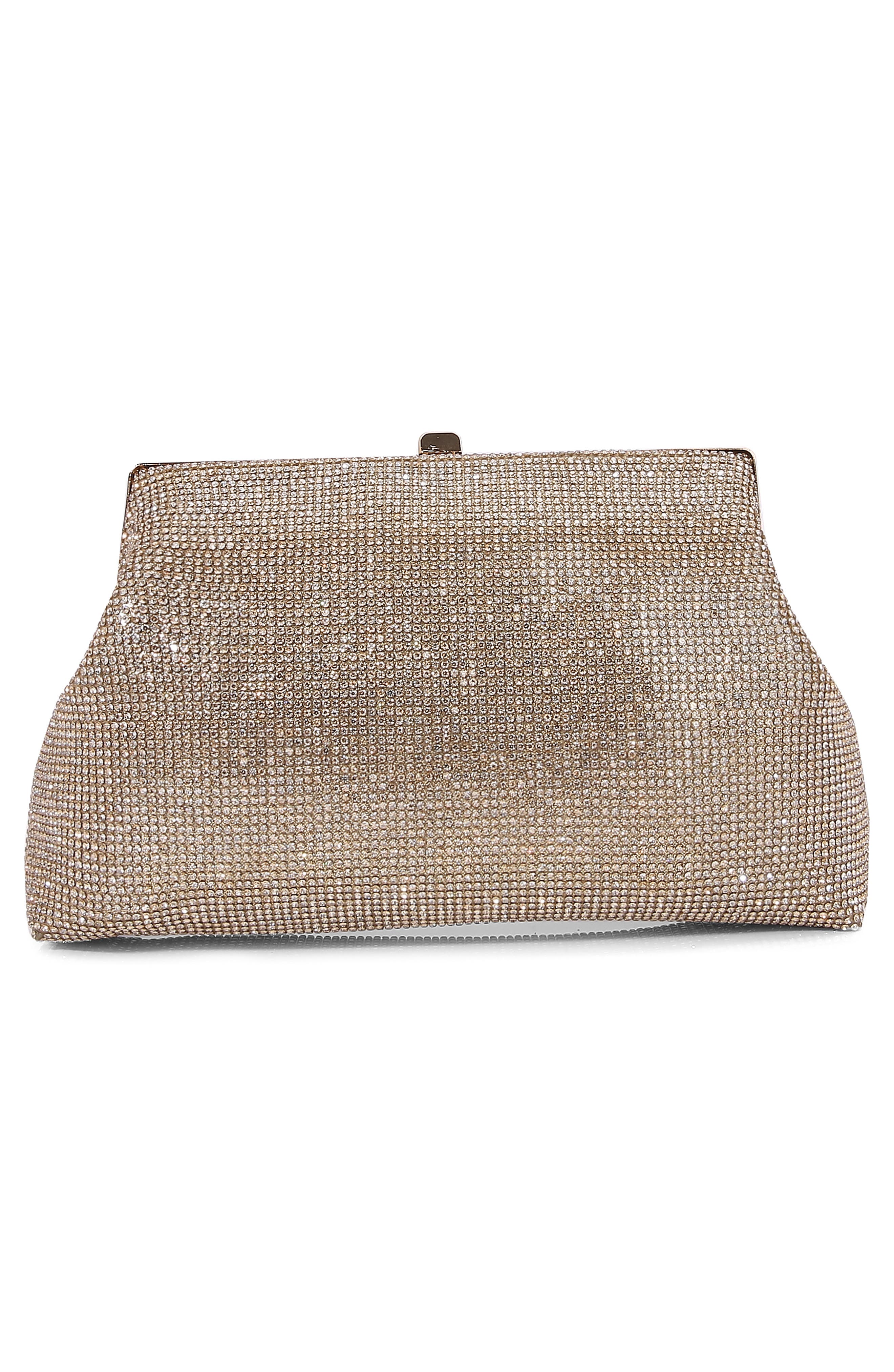 Rhinestone Clutch, Alternate, color, GOLD