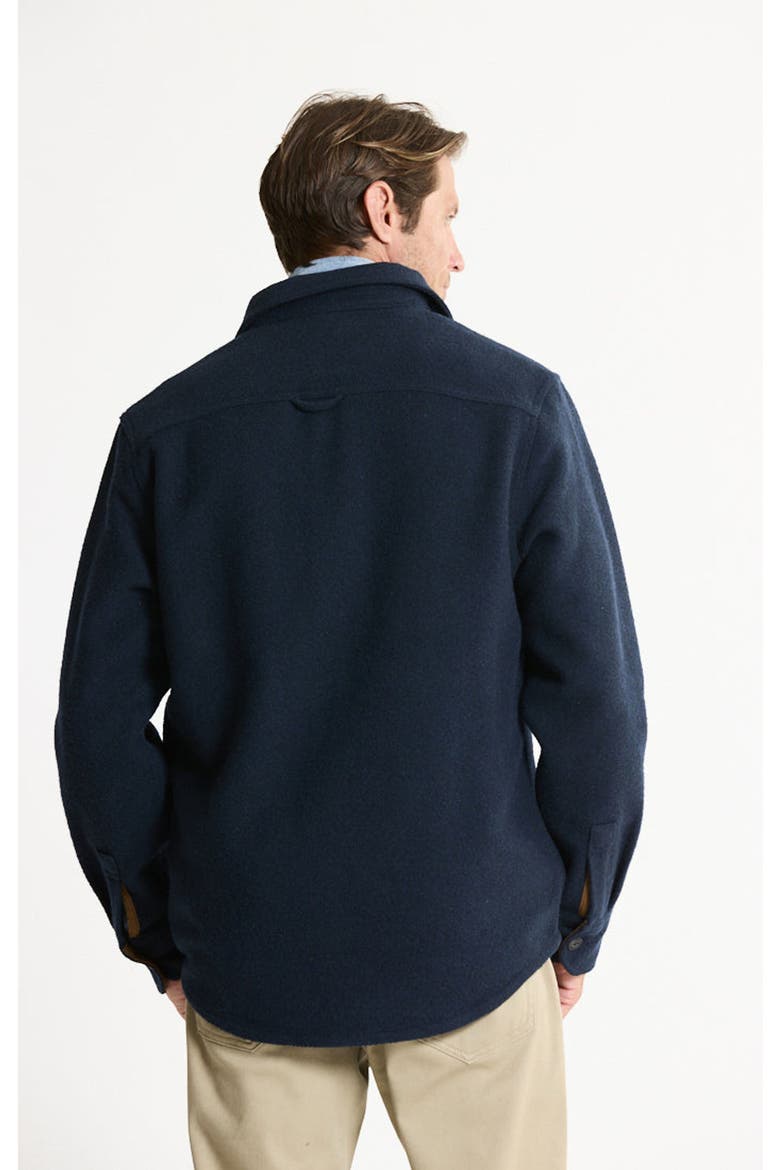 Wool Blend Overshirt, Alternate, color, NAVY